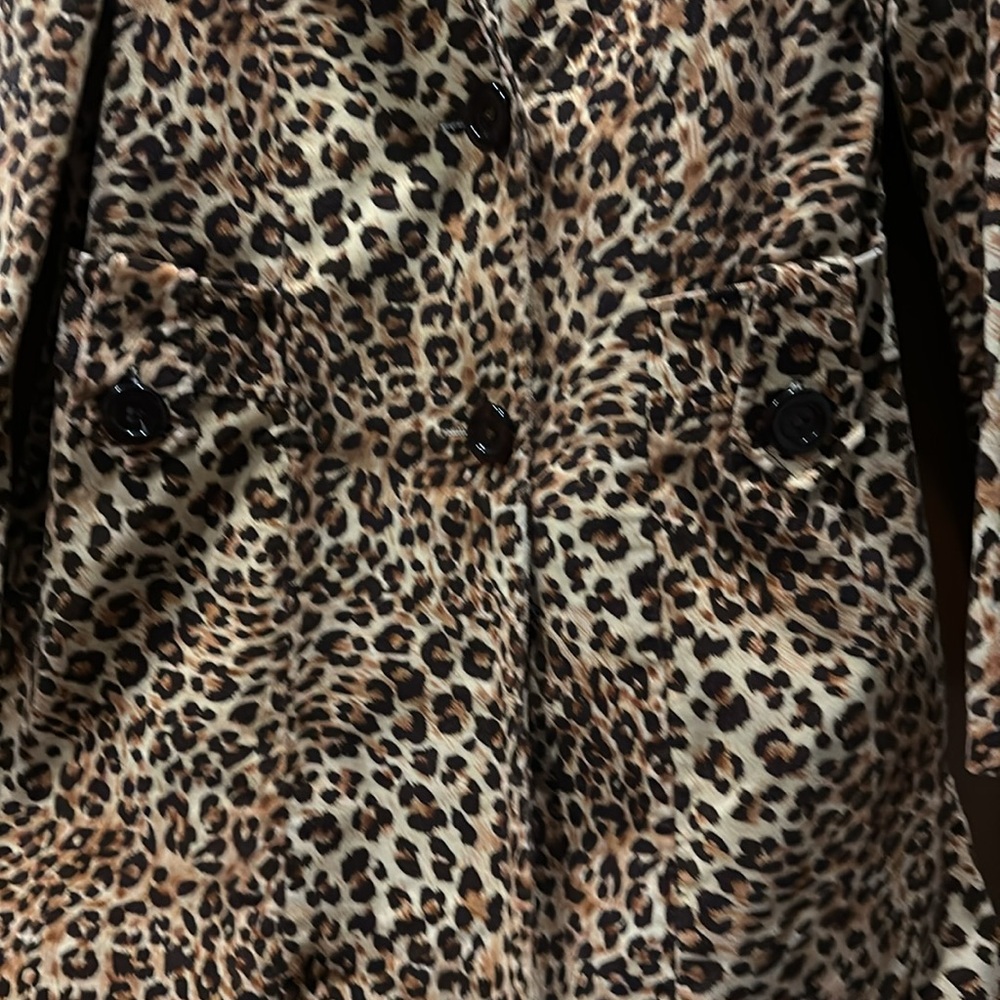 Final Touch Leopard Print Coat Fully Lined M - image 2